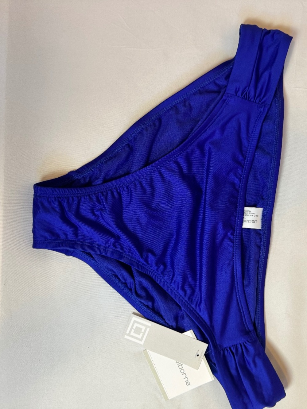 Royal Blue Liz Claibourne Bikini Bottoms Sz 16 NWT